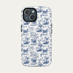 Husky Blue Toile Phone case