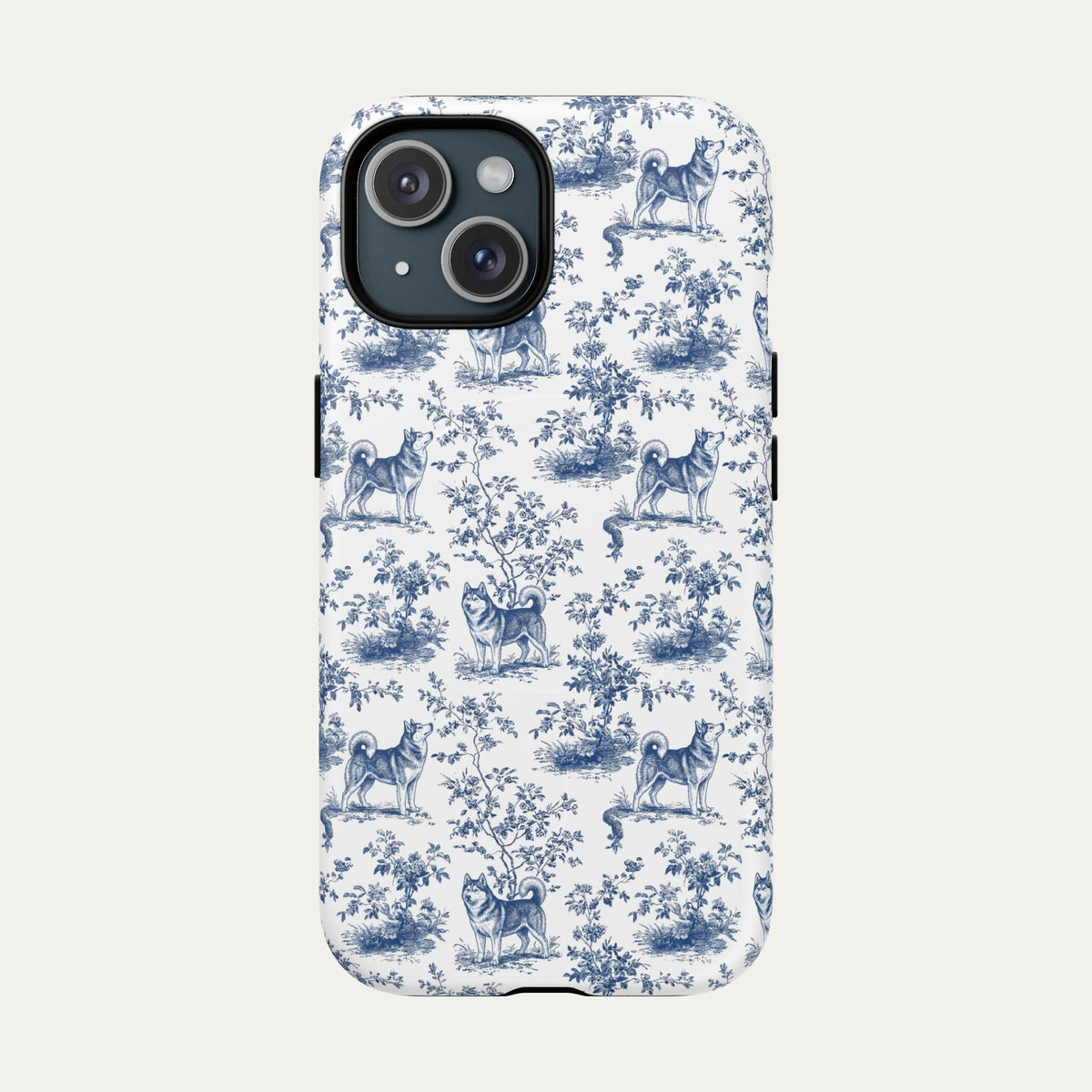 Husky Blue Toile Phone case