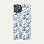 Boxer Blue Toile Phone case