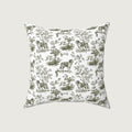 Saint Bernard Sage Green French Toile Pillow