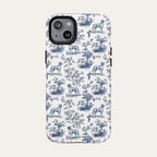 Great Dane Blue Toile Phone case