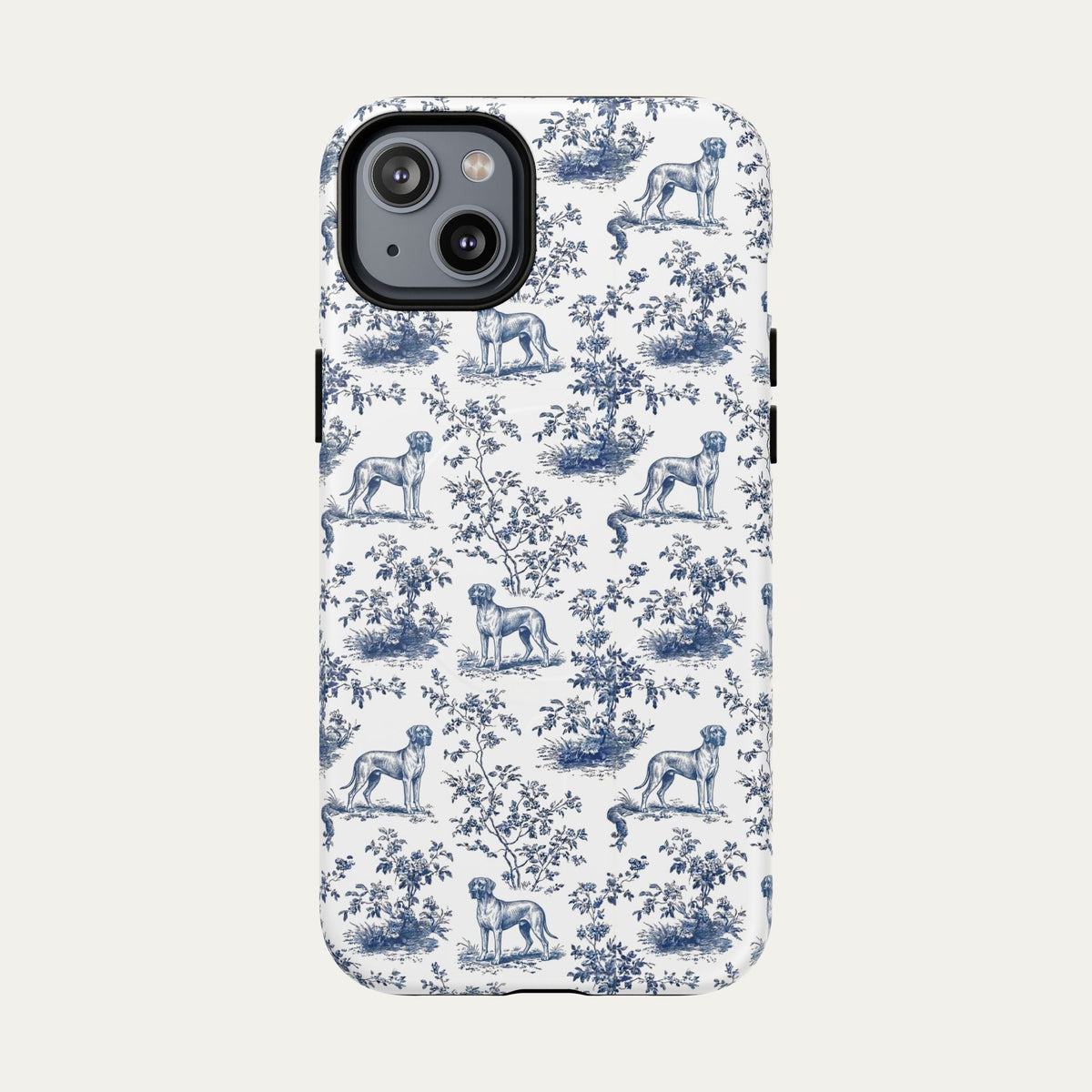 Great Dane Blue Toile Phone case