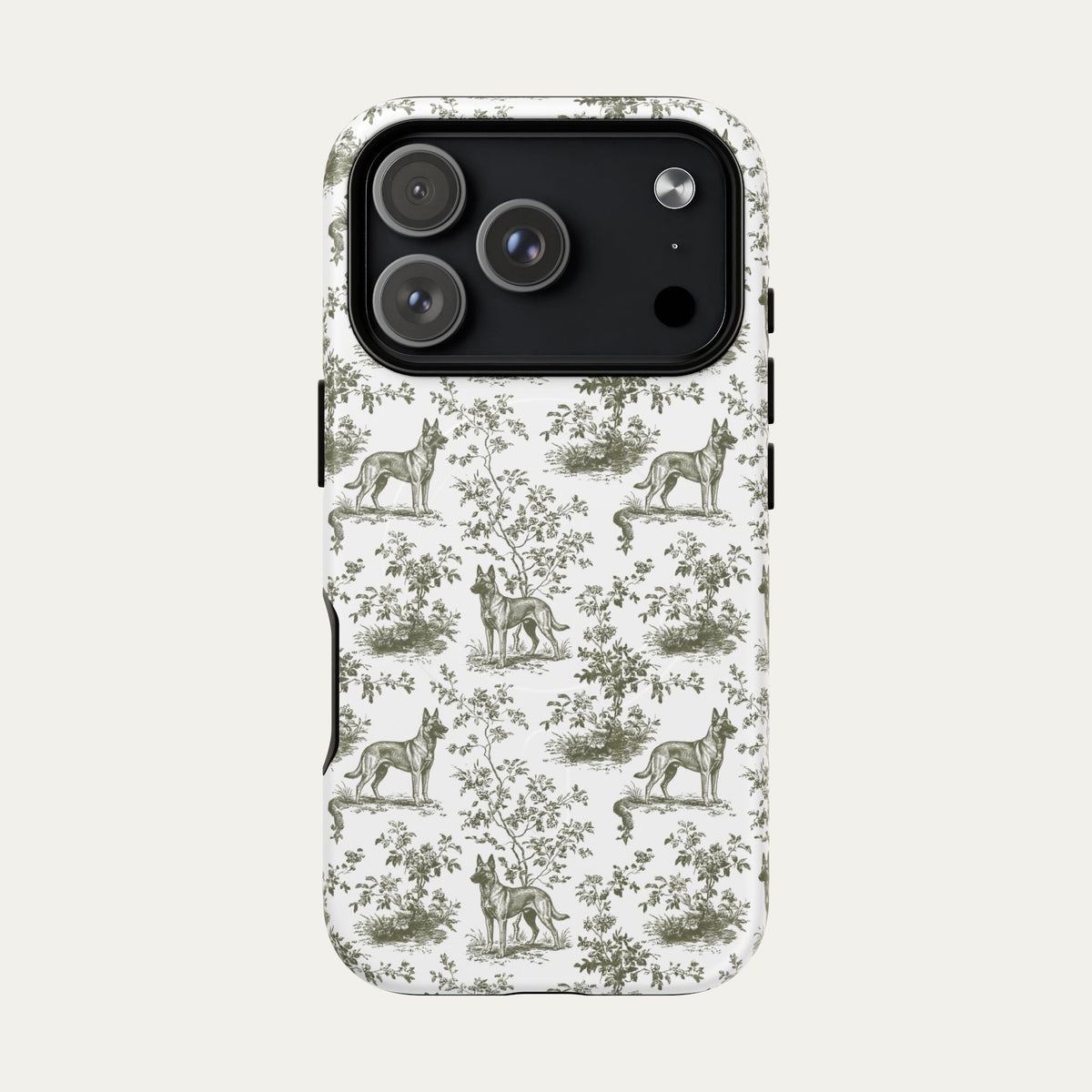 Belgian Malinois Sage Green Toile phone Case