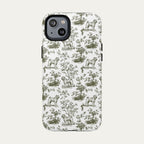 Shar Pei Sage Green Toile phone Case