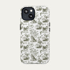 Alaskan Malamute Sage Green Toile phone Case