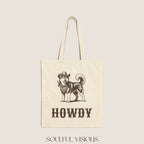 Howdy Husky Tote Bag