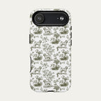 Shar Pei Sage Green Toile phone Case