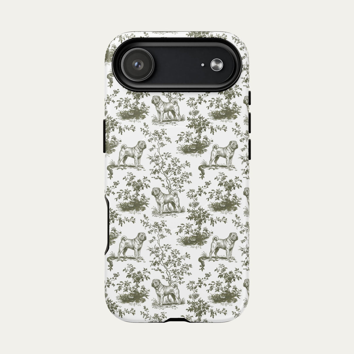 Shar Pei Sage Green Toile phone Case