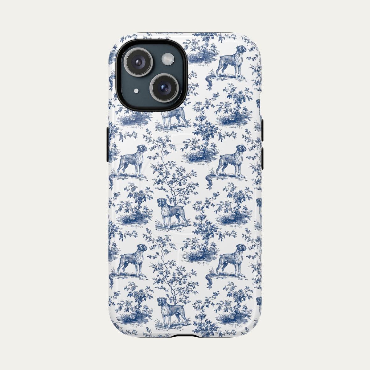 Boxer Blue Toile Phone case
