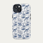 Saint Bernard Blue Toile Phone case