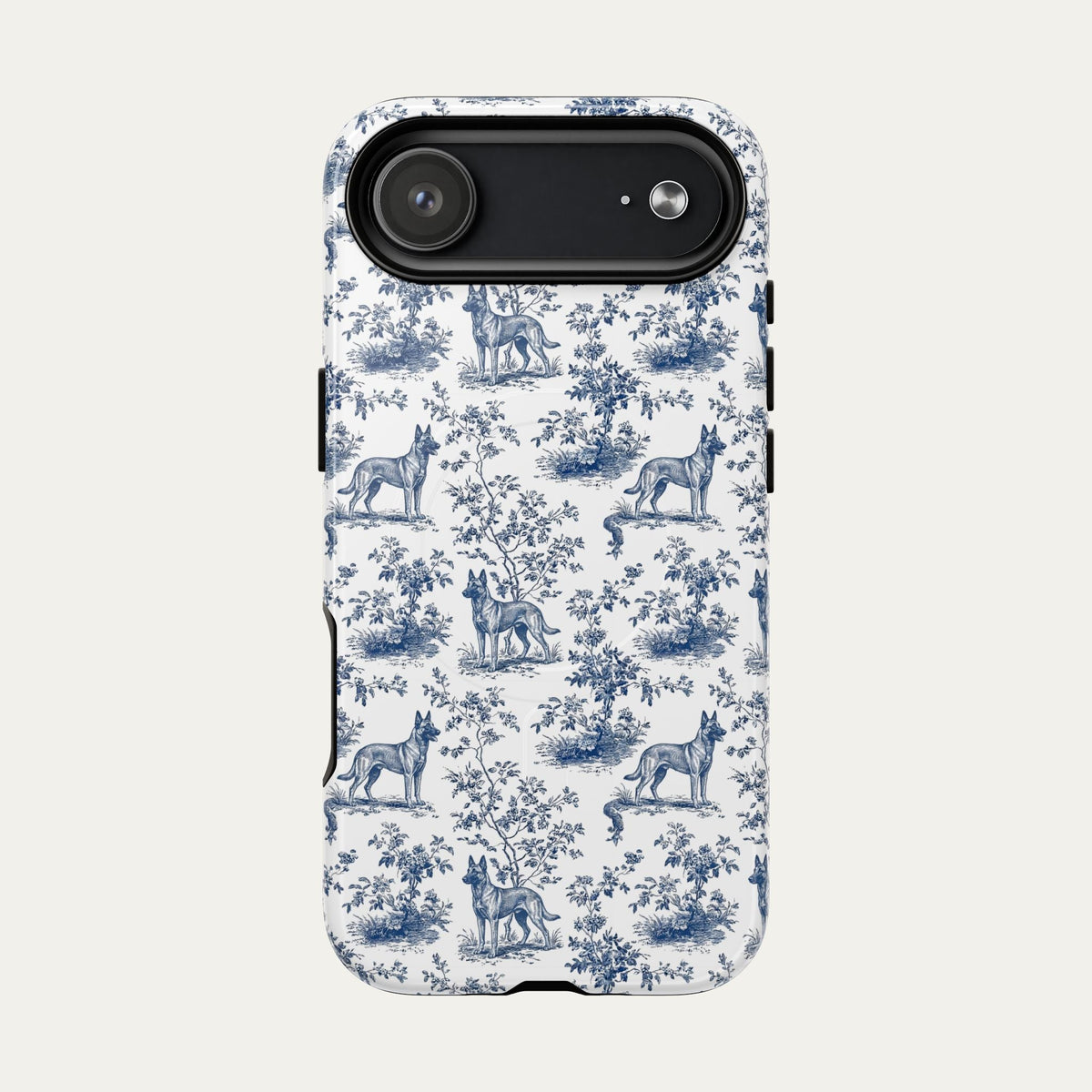 Belgian Malinois Blue Toile Phone case