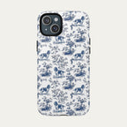 English Springer Spaniel Blue Toile Phone case