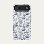 Saluki Blue Toile Phone case