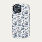 Saluki Blue Toile Phone case