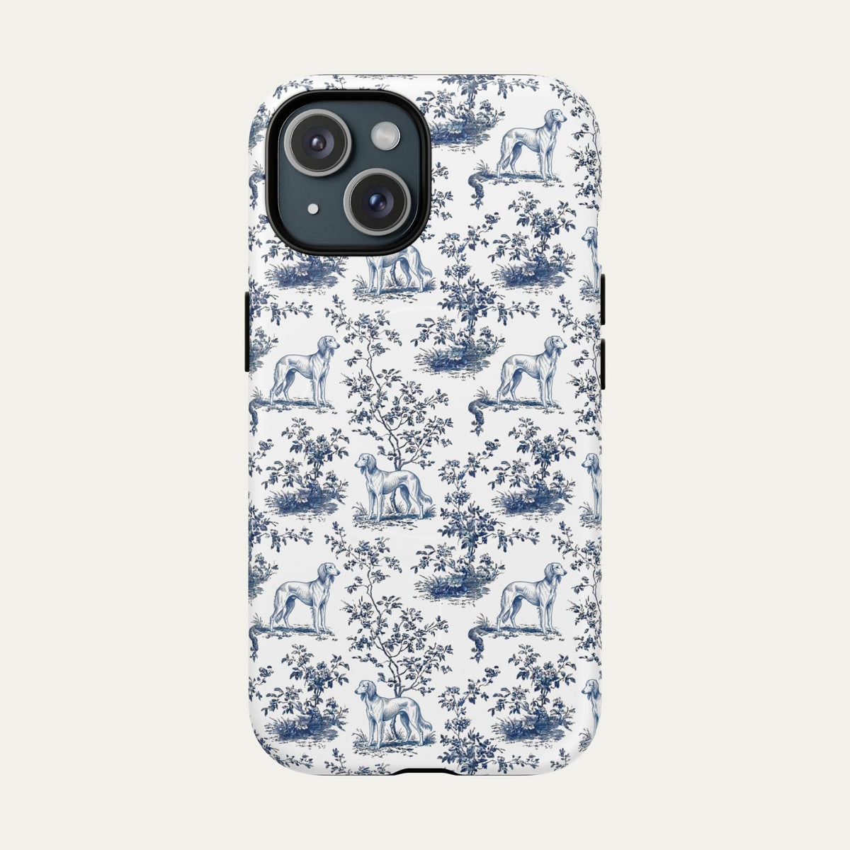 Saluki Blue Toile Phone case