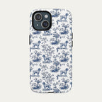 Wirehaired Pointing Griffon Blue Toile Phone case