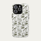 German Shepherd Sage Green Toile phone Case