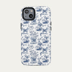 Akita Blue Toile Phone case