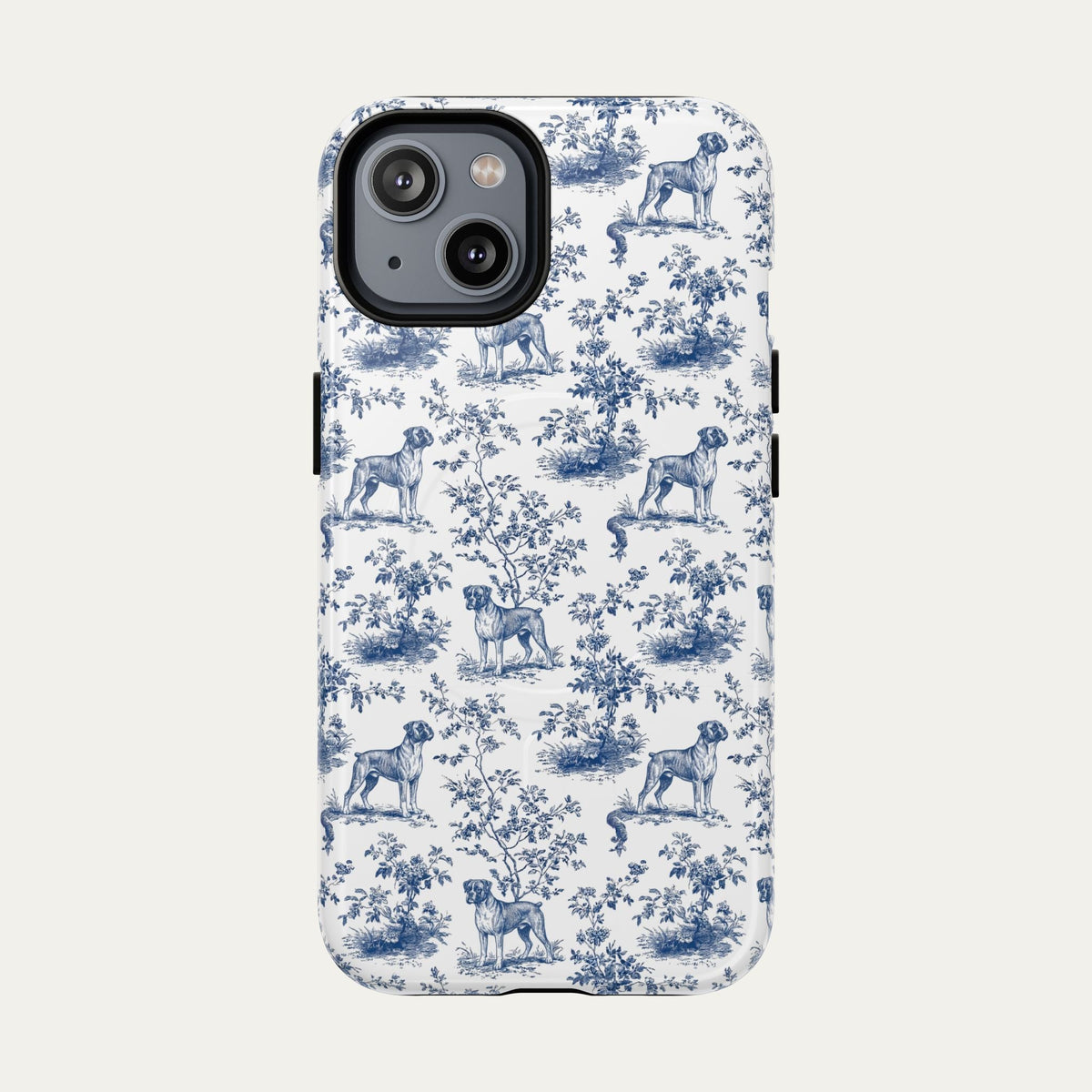 Boxer Blue Toile Phone case