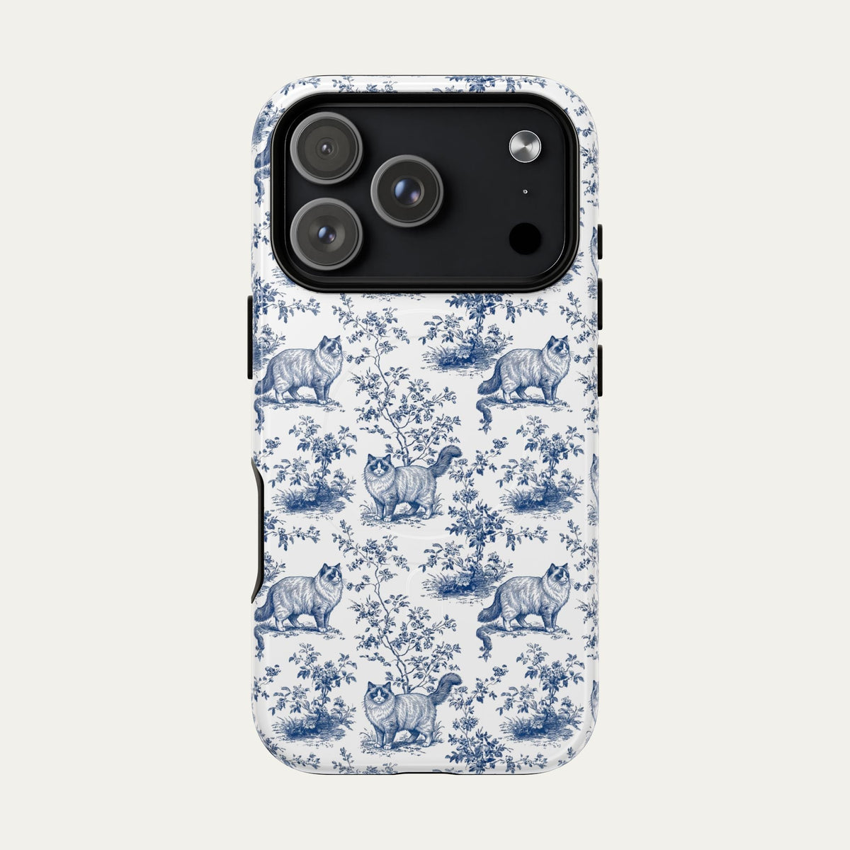 Ragdoll Cat Blue Toile Phone case