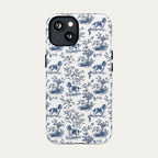 English Springer Spaniel Blue Toile Phone case