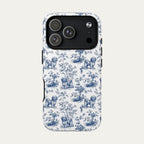 Havanese Blue Toile Phone case