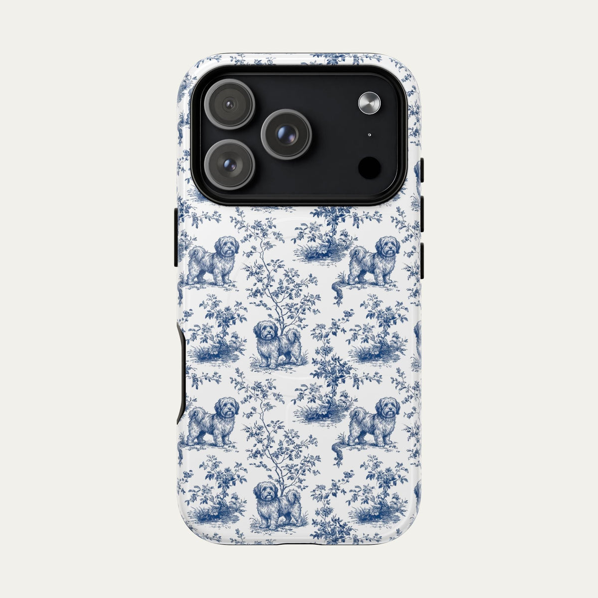 Havanese Blue Toile Phone case