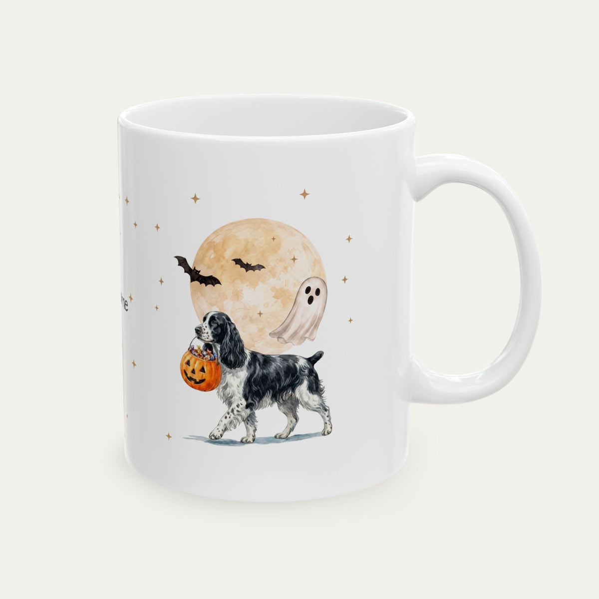 Custom Springer Spaniel Halloween mug