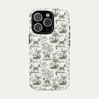 Basenji Sage Green Toile phone Case
