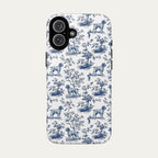 Wirehaired Pointing Griffon Blue Toile Phone case