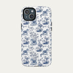 Shetland Sheepdog Blue Toile Phone case
