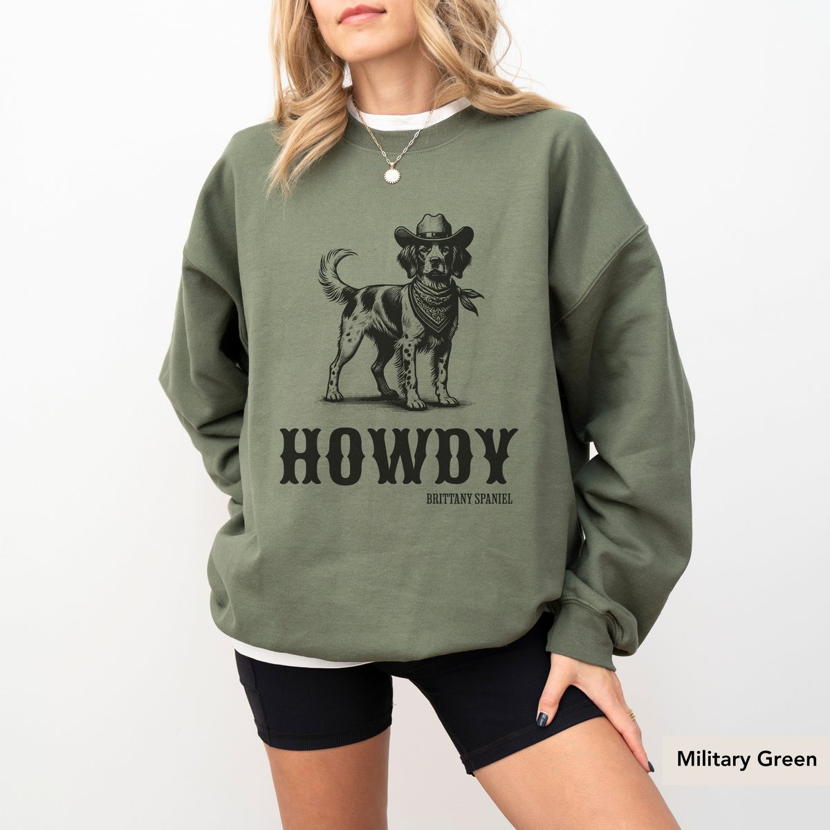 Howdy Brittany Spaniel Sweatshirt