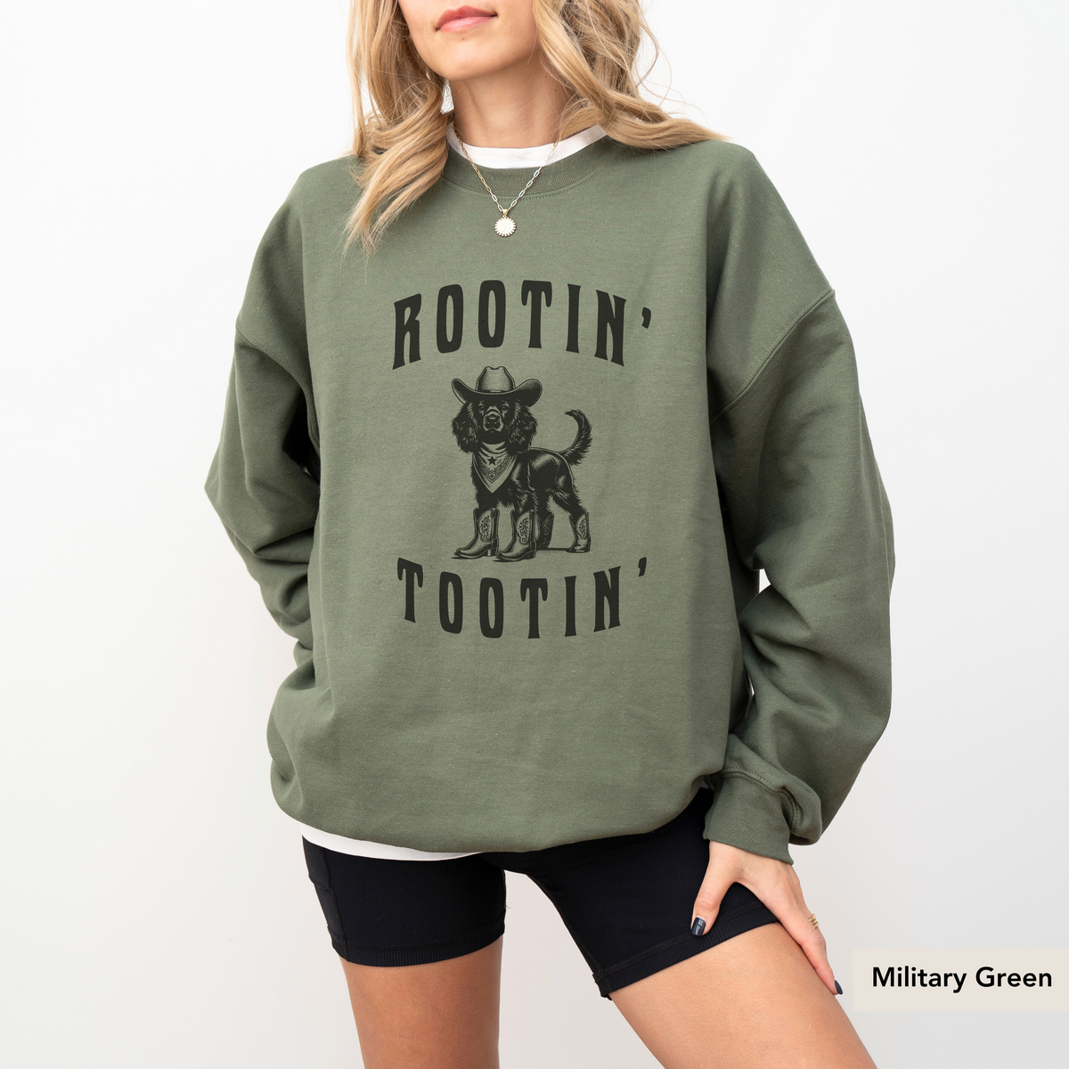 Rootin Tootin Boykin Spaniel Sweatshirt