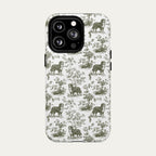 Bernese Mountain Sage Green Toile phone Case