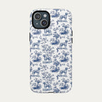Rhodesian Ridgeback Blue Toile Phone case