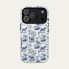 Saint Bernard Blue Toile Phone case