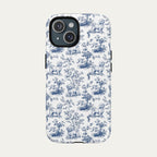 Maltese Blue Toile Phone case