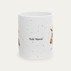 Custom Border Collie Brown and Tan Halloween mug
