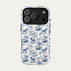 English Springer Spaniel Blue Toile Phone case