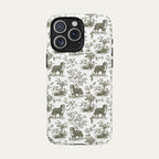 Bernese Mountain Sage Green Toile phone Case