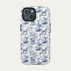 Vizsla Blue Toile Phone case