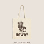 Howdy Basset Hound Tote Bag