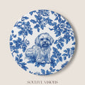 Havanese Ceramic Coaster French Blue Toile