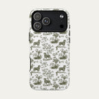 Rottweiler Sage Green Toile phone Case