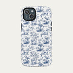 Maltese Blue Toile Phone case