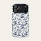 Dalmatian Blue Toile Phone case