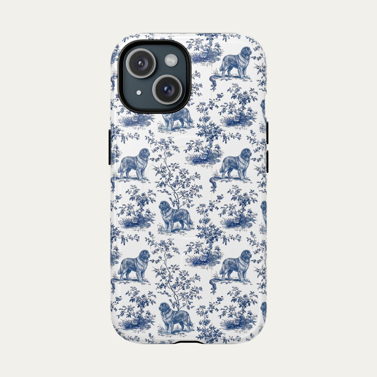 Newfoundland Blue Toile Phone case