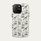 Schnauzer Sage Green Toile phone Case