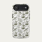 German Shepherd Sage Green Toile phone Case