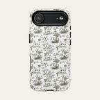 Jack Russell Terrier Sage Green Toile phone Case